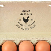 Boerderij van de familie Eikarton van hout van rub Rubberstempel