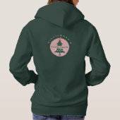 Boerderij van de familie, nieuwe kerstbomen roze R Hoodie (Achterkant)