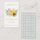 Boerderij van de Heilige Koe - Duivel Baby shower  Informatiekaartje (Voorkant / Achterkant)