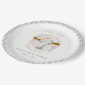 Boerderij van de Heilige Koe Floral Wreated Pset B Papieren Bordje (Gekanteld)