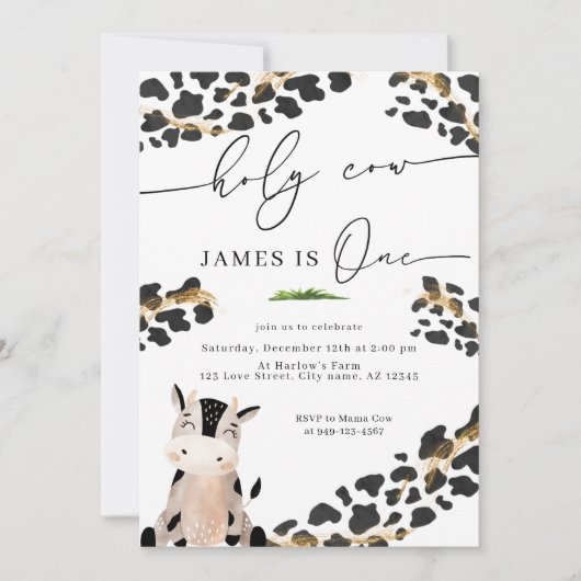 Boerderij van de Heilige Koe Kaart (Voorkant)