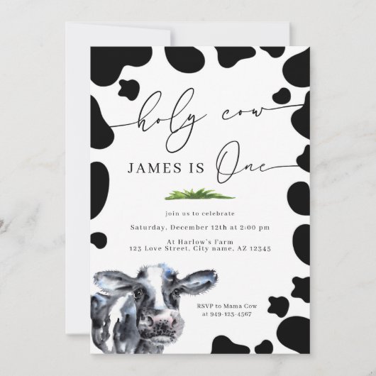 Boerderij van de Heilige Koe Kaart (Voorkant)