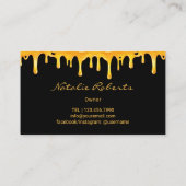 Boerderij van de imker koningin van bijen visitekaartje (Achterkant)