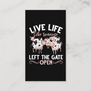 Boerderij van de Koeienhouderij Dierlijke Humor He Visitekaartje