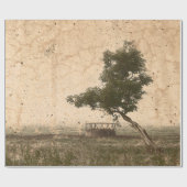  Boerderij van de landboom Rustic Beige Antiek Cadeaupapier (Vlak)