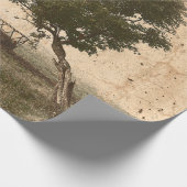  Boerderij van de landboom Rustic Beige Antiek Cadeaupapier (Hoek)