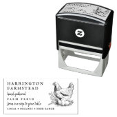 Boerderij van de landenScript Family Fresh Egg Car Zelfinktende Stempel (In situ)