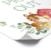 Boerderij van de olievlek Eucalyptus Birthday Part Poster (Hoek)