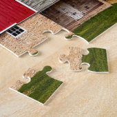 Boerderij van de Rode Barn Legpuzzel (Zijkant)
