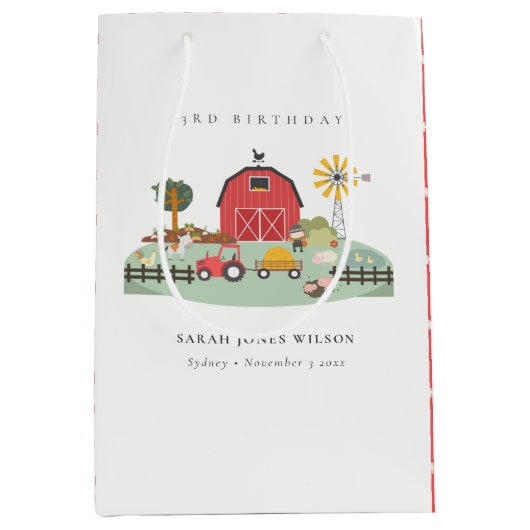 Boerderij van de Roodbarakkerij Medium Cadeauzakje (Voorkant)