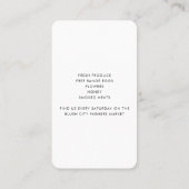 Boerderij van de roodbarnsteenkool Waterverf Visitekaartje (Achterkant)