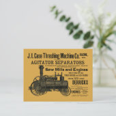 Boerderij van de  stoomtractie 1889 briefkaart (Staand voorkant)