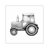Boerderij van de trekker rubberstempel (Afrduk)