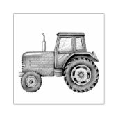 Boerderij van de trekker rubberstempel (Afrduk)