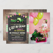 Boerderij van de verjaardagsfeestdag van de trekke kaart (Voorkant / Achterkant)