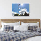 Boerderij van de wind in de zon canvas afdruk (Insitu (Slaapkamer))
