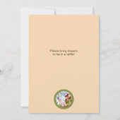 Boerderij van dierlijke Baby shower NEUTRAL AAK Kaart (Achterkant)