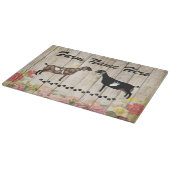 Boerderij van Floral Nubian Dairy Goat Snijplank (Hoek)