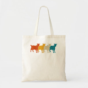 Boerderij van geit retro tote bag