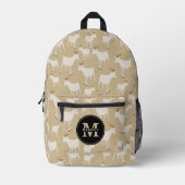 Boerderij van geiten bedrukte rugzak (Voorkant)