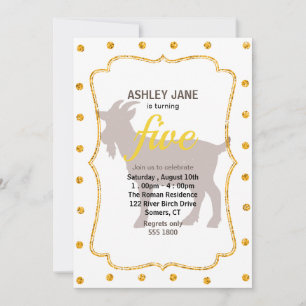 Boerderij van geiten, silhouet kaart