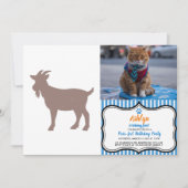 Boerderij van geiten, silhouet kaart (Voorkant)