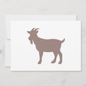 Boerderij van geiten, silhouet kaart (Achterkant)