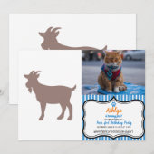 Boerderij van geiten, silhouet kaart (Voorkant / Achterkant)