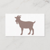 Boerderij van geiten, silhouet visitekaartje (Achterkant)