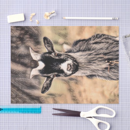  Boerderij van geiten Tissuepapier (Craft)