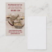 Boerderij van geiten — Visitekaartje (Voorkant / Achterkant)