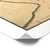 Boerderij van generaal Washington Mt Vernon Map 18 Poster (Hoek)