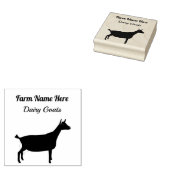 Boerderij van gepersonaliseerde melkgeit rubberstempel (Gestempeld)