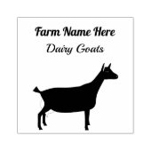 Boerderij van gepersonaliseerde melkgeit rubberstempel (Afrduk)