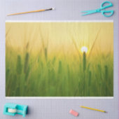 Boerderij van gerstveld - lossnijdpapier tissuepapier (Craft)