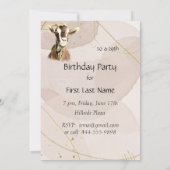 Boerderij van gevogelte op maat kaart (Achterkant)