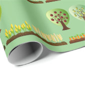 Boerderij van groenten en fruit cadeaupapier (Rol Hoek)