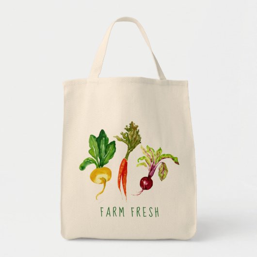 Boerderij van groenten, vers Canvas tas (Voorkant)
