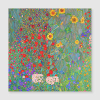 Boerderij van Gustav Klimt met zonnebloemen