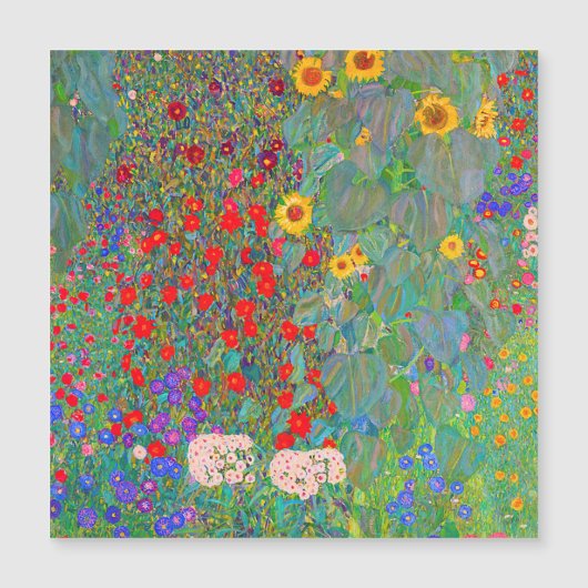 Boerderij van Gustav Klimt met zonnebloemen (Voorkant)