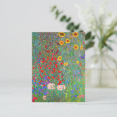 Boerderij van Gustav Klimt met zonnebloemen Briefkaart (Staand voorkant)