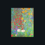 Boerderij van Gustav Klimt met zonnebloemen Canvas Afdruk<br><div class="desc">De Boerderij tuin van Gustav Klimt met zonnebloempjes .</div>