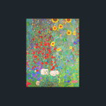 Boerderij van Gustav Klimt met zonnebloemen Canvas Afdruk<br><div class="desc">De Boerderij tuin van Gustav Klimt met zonnebloempjes .</div>