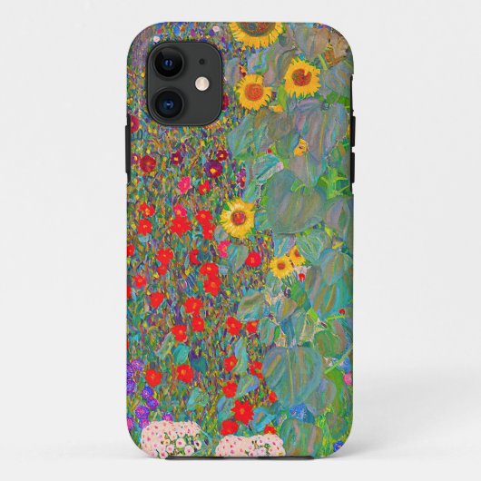 Boerderij van Gustav Klimt met zonnebloemen Case-Mate iPhone Case (Achterkant)