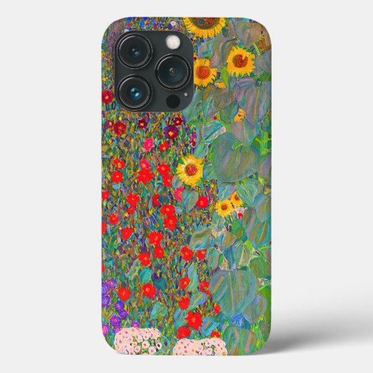 Boerderij van Gustav Klimt met zonnebloemen Case-Mate iPhone Case (Achterkant)