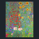 Boerderij van Gustav Klimt met zonnebloemen Foto Afdruk<br><div class="desc">Gustav Klimt's Boerderij Garden met zonnebloemen kruidzak.</div>
