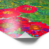 Boerderij van Gustav Klimt met zonnebloemen Foto Afdruk (Hoek)