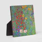 Boerderij van Gustav Klimt met zonnebloemen Fotoplaat (Voorkant)