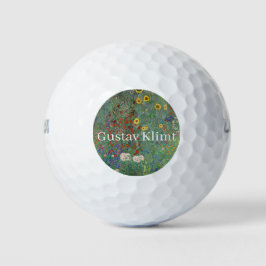 Boerderij van Gustav Klimt met zonnebloemen Golfballen