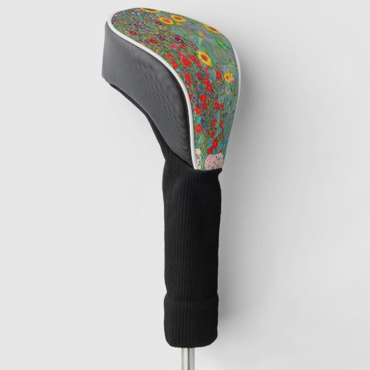 Boerderij van Gustav Klimt met zonnebloemen Golfheadcover (Schuin)